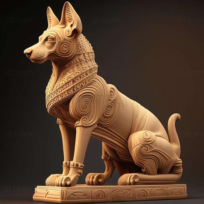 3D model Pharaoh s dog (STL)